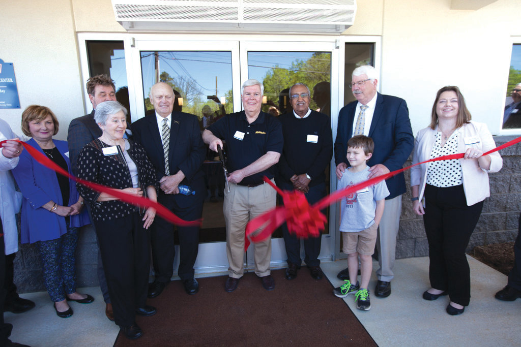 The official ribbon cutting for the Mountaire plant and the Health and Wellness Center was held April 16, with Mountaire staff and executives, and government officials from Siler City and the state of North Carolina participating.