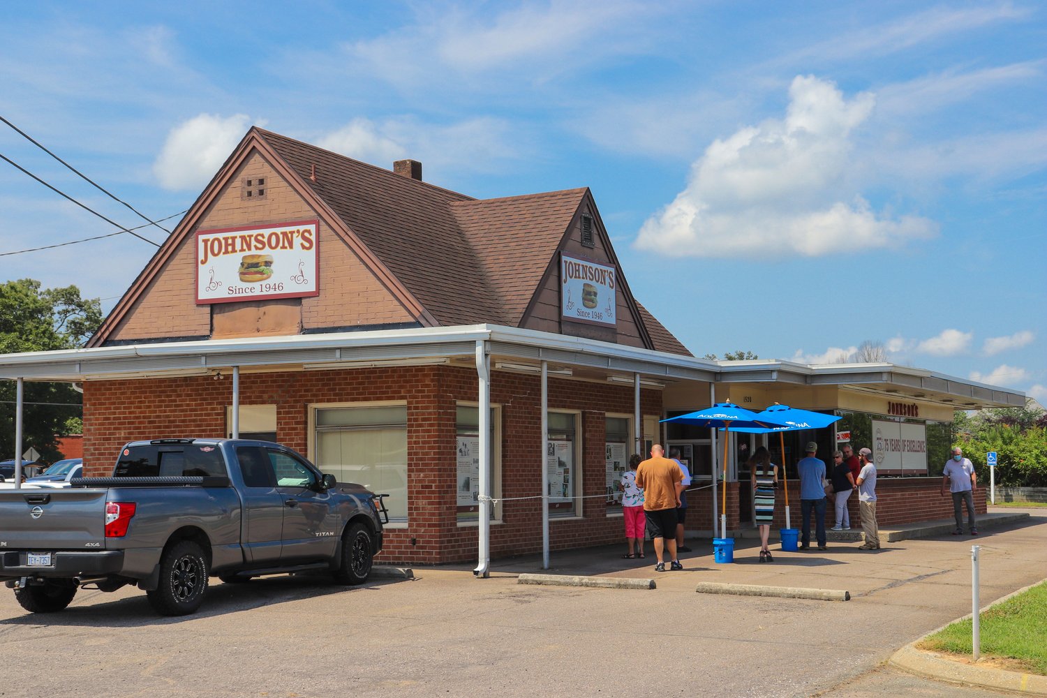 ‘We never based our business just on burgers. It’s based on quality; top quality meat cut and ground every day. When you order your burger, you know it’s getting fixed right then,' said Carolyn Routh, Johnson’s Drive-In manager.