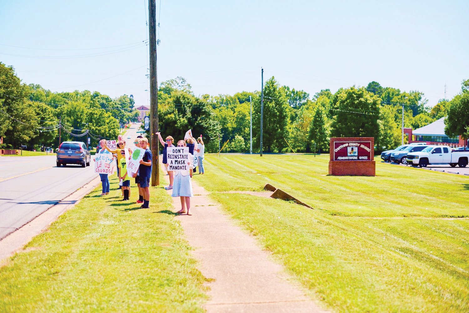 A specially called Chatham County Schools Board of Education meeting last August began with a 15-parent protest to make masks optional and ended with a 4-0 vote to require universal indoor masking on all campuses.