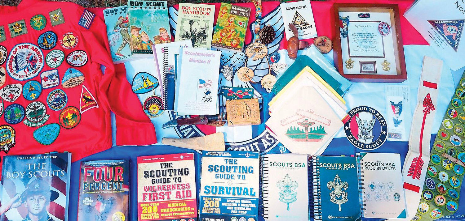 Thorpe’s library of Scouts history. He became a Scout Master in 1972 when he was in high school.
