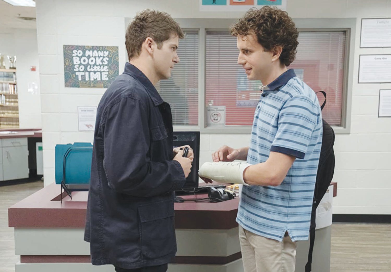 Colton Ryan (left) and Ben Platt star in 'Dear Evan Hansen.'