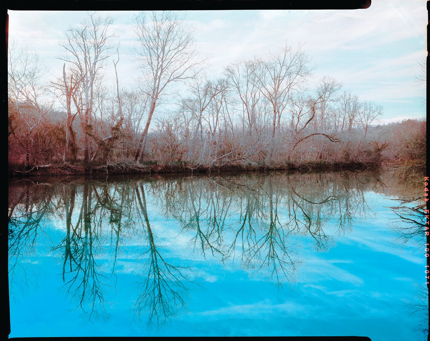 Environmental advocates say the Haw River is an important natural resource for Chatham County to invest in. Pictured here is reflection of trees on the river, taken the winter of 2020.