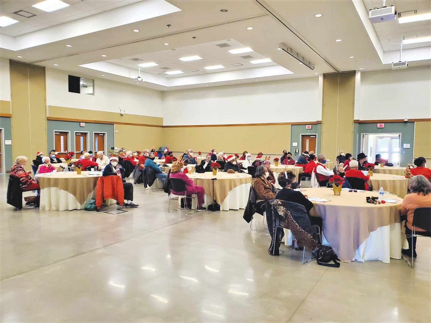 The Council on Aging's holiday party was held at the Chatham County Agriculture & Conference Center in Pittsboro.
