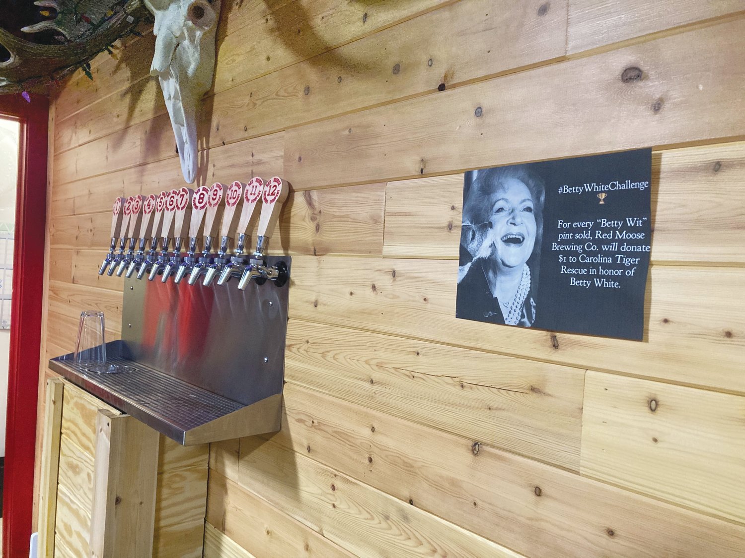Red Moose Brewing honored late Hollywood star Betty White on Monday.