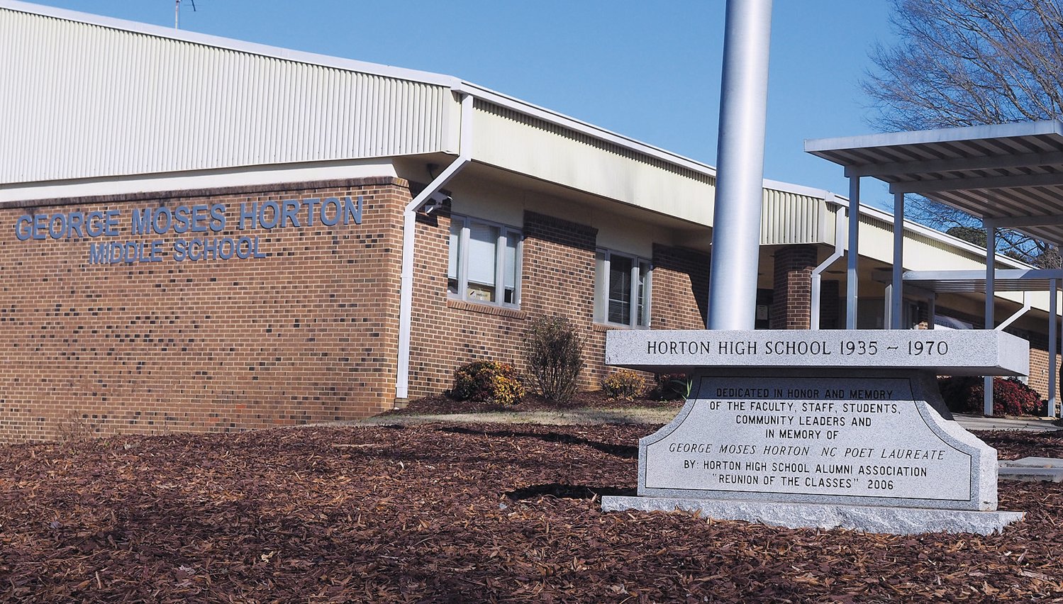 George Moses Horton Middle School is named for the former N.C. Poet Laureate, who was a slave in Pittsboro.