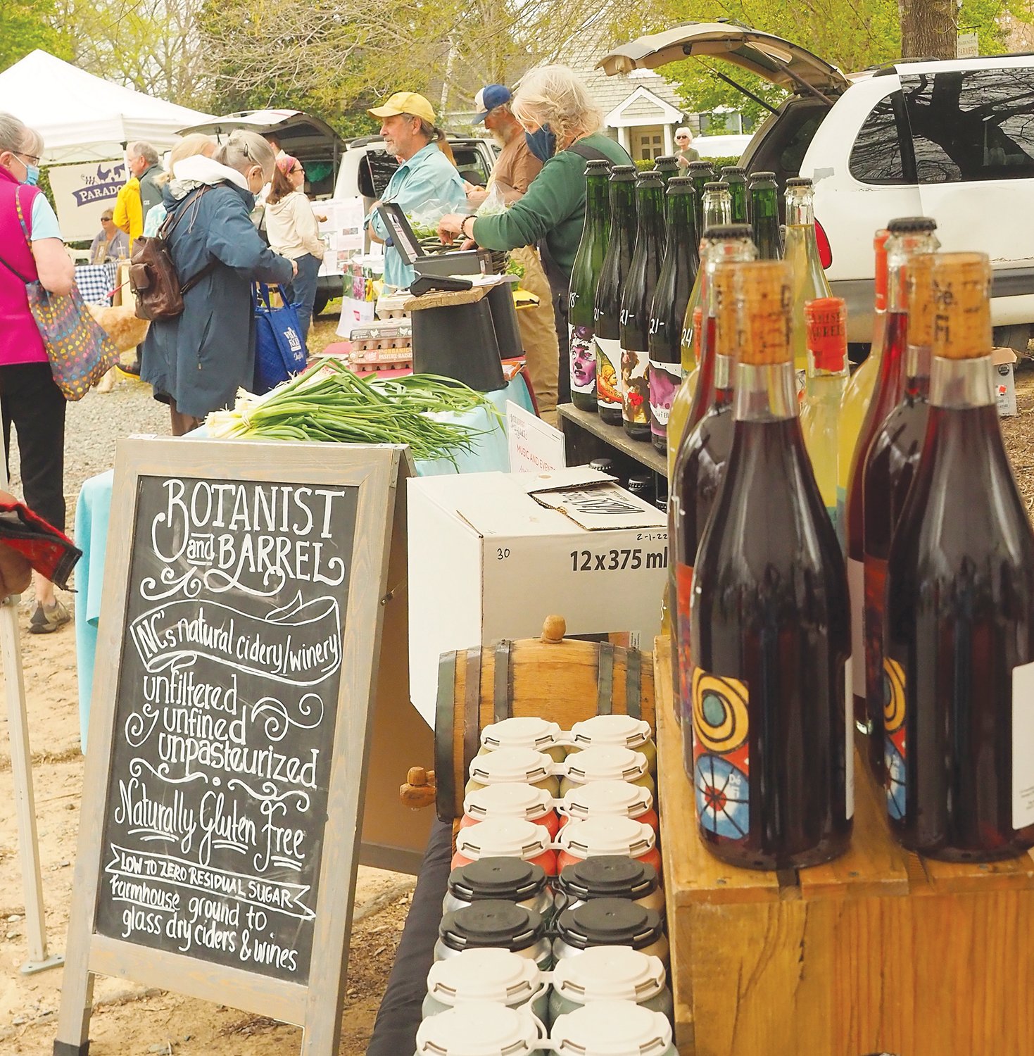 Fearrington's market features a variety of locally-produces wines.