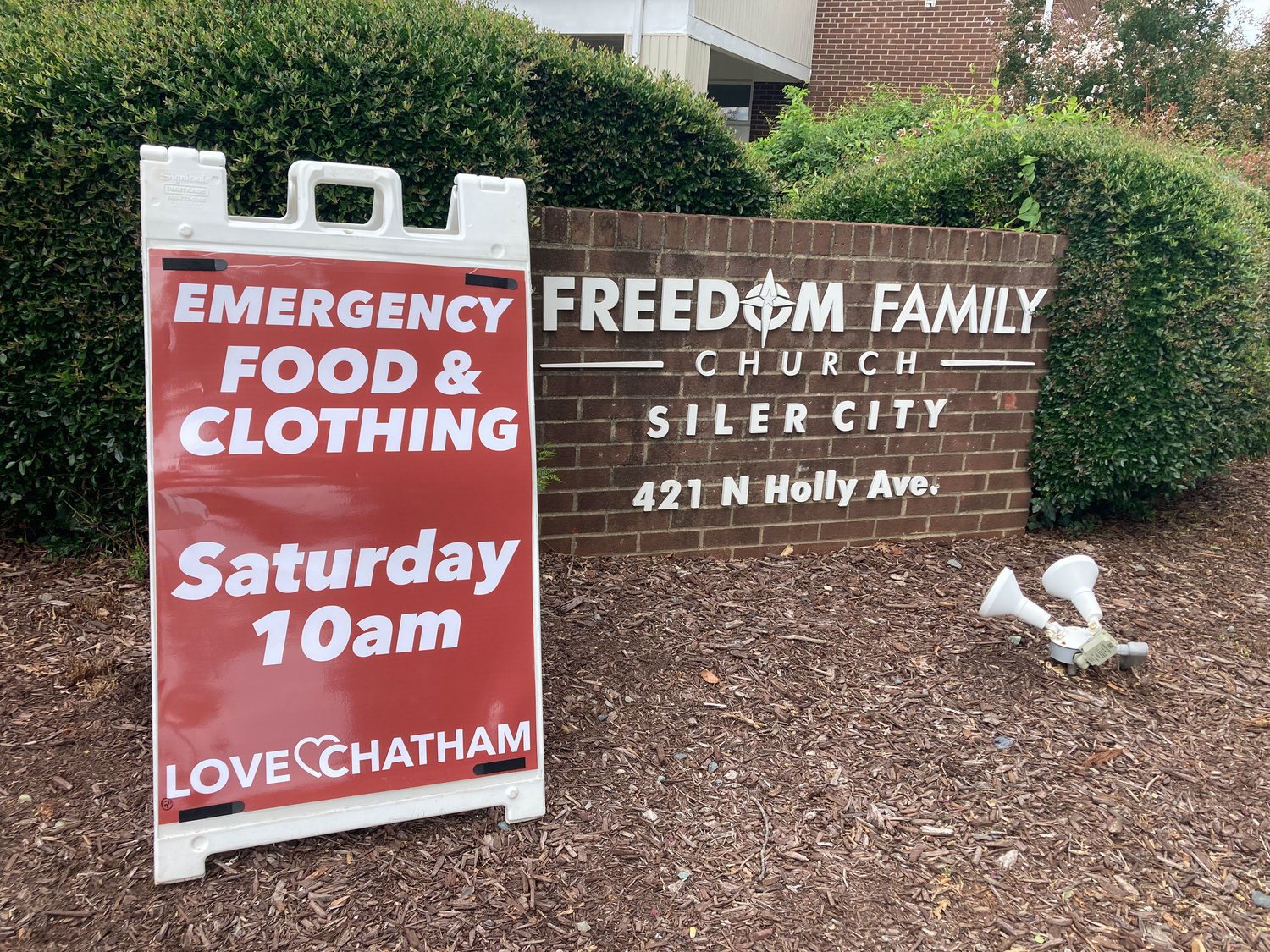 Love Chatham, housed at Freedom Family Church in Siler City, works to help those who need shelter, food or clothing.