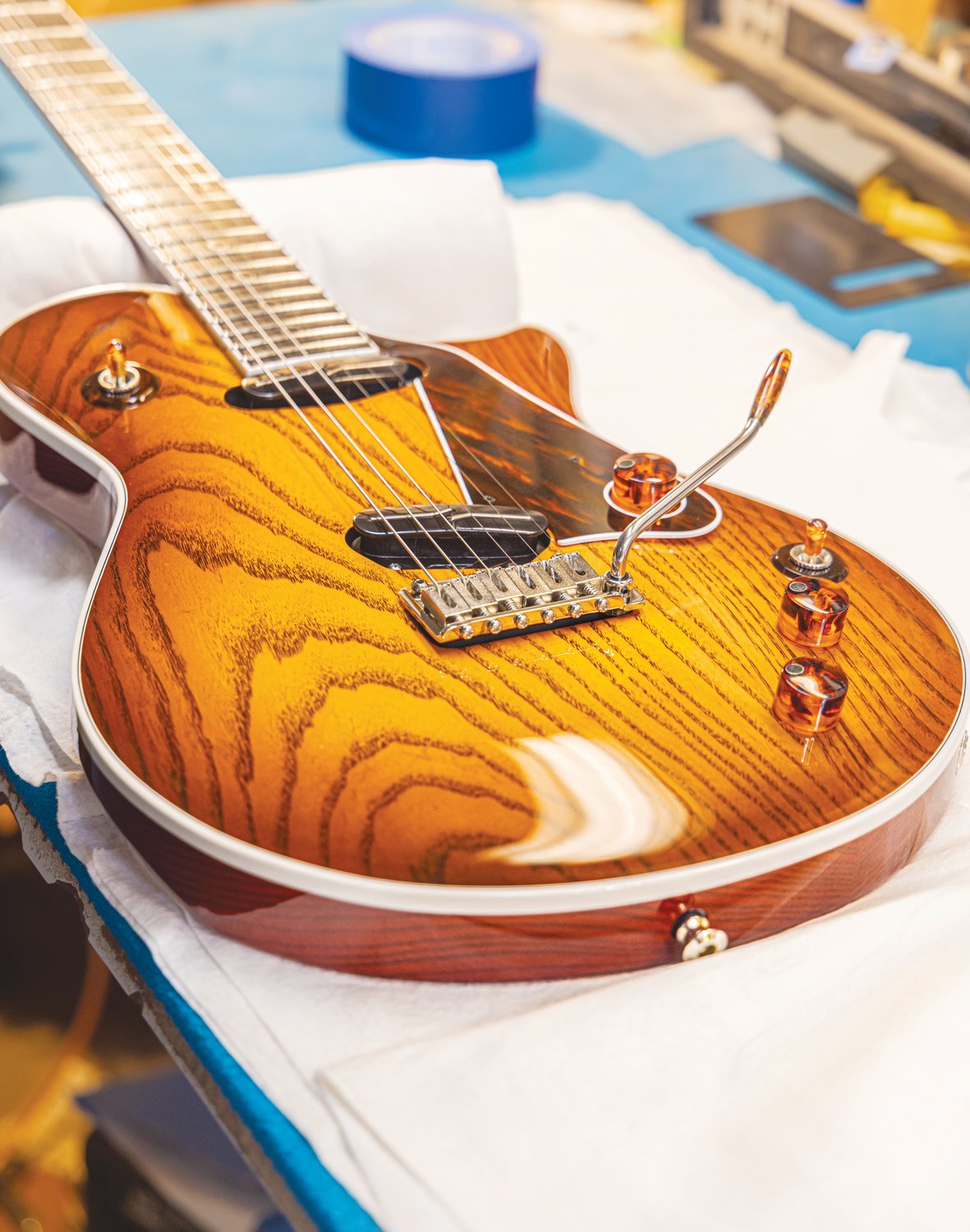 Terry McInturff's guitars are hand-crafted for performance — and, as evident here, beauty.