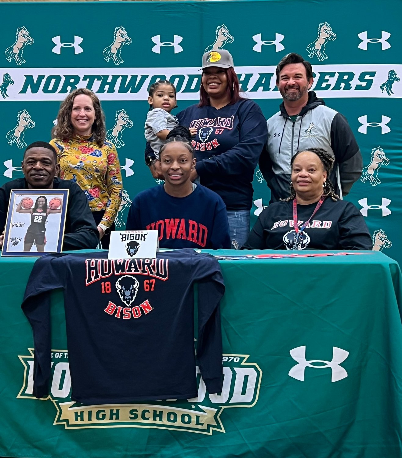 Northwood senior Te'Keyah Bland will play college basketball at Howard, which won the MEAC Conference championship in 2021-22.